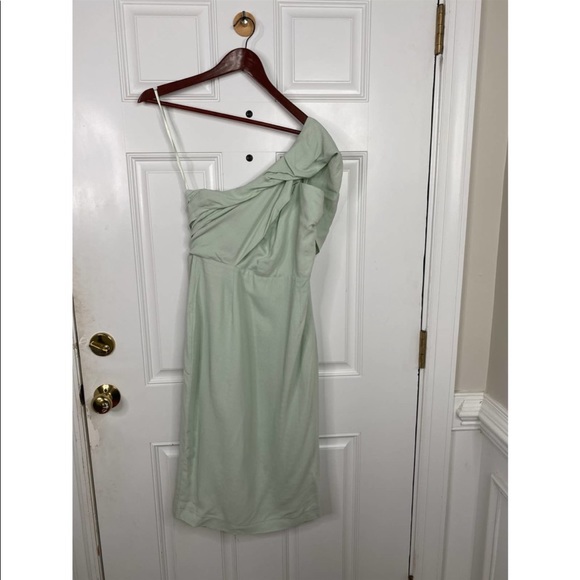 Reiss Riana One Shoulder Women's Bodycon Midi Dress Size: 6 NWOT - Picture 2 of 3